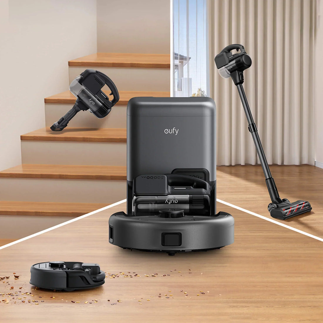 eufy Robot aspirapolvere 3-in-1 E20