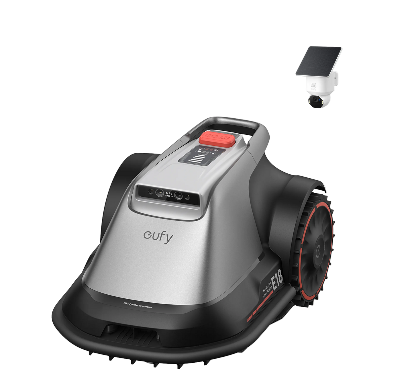 Robot tagliaerba eufy E18+eufy Security SoloCam E42