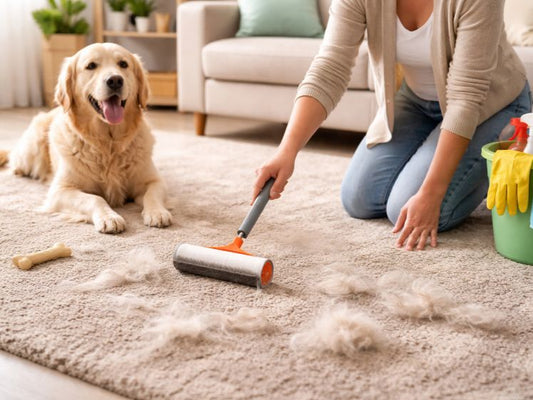 Come togliere i peli del cane dal tappeto