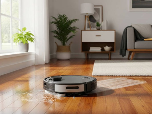Robot aspirapolvere e lavapavimenti