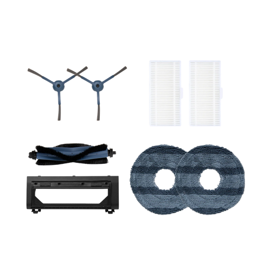Set di ricambi eufy Omni C20 – 4 spazzole laterali, 2 filtri, 1 spazzola a rullo e protezione per spazzola