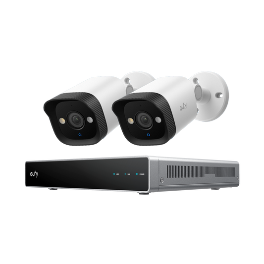 Sistema di Sicurezza NVR PoE eufy E40x2+eufy Network Video Recorder S4