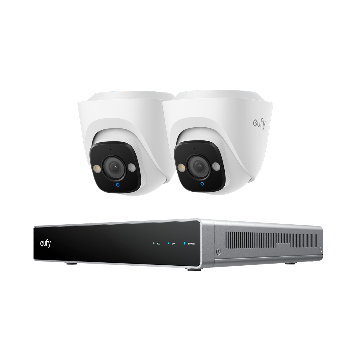 Sistema di Sicurezza NVR PoE eufy E41x2+eufy Network Video Recorder S4
