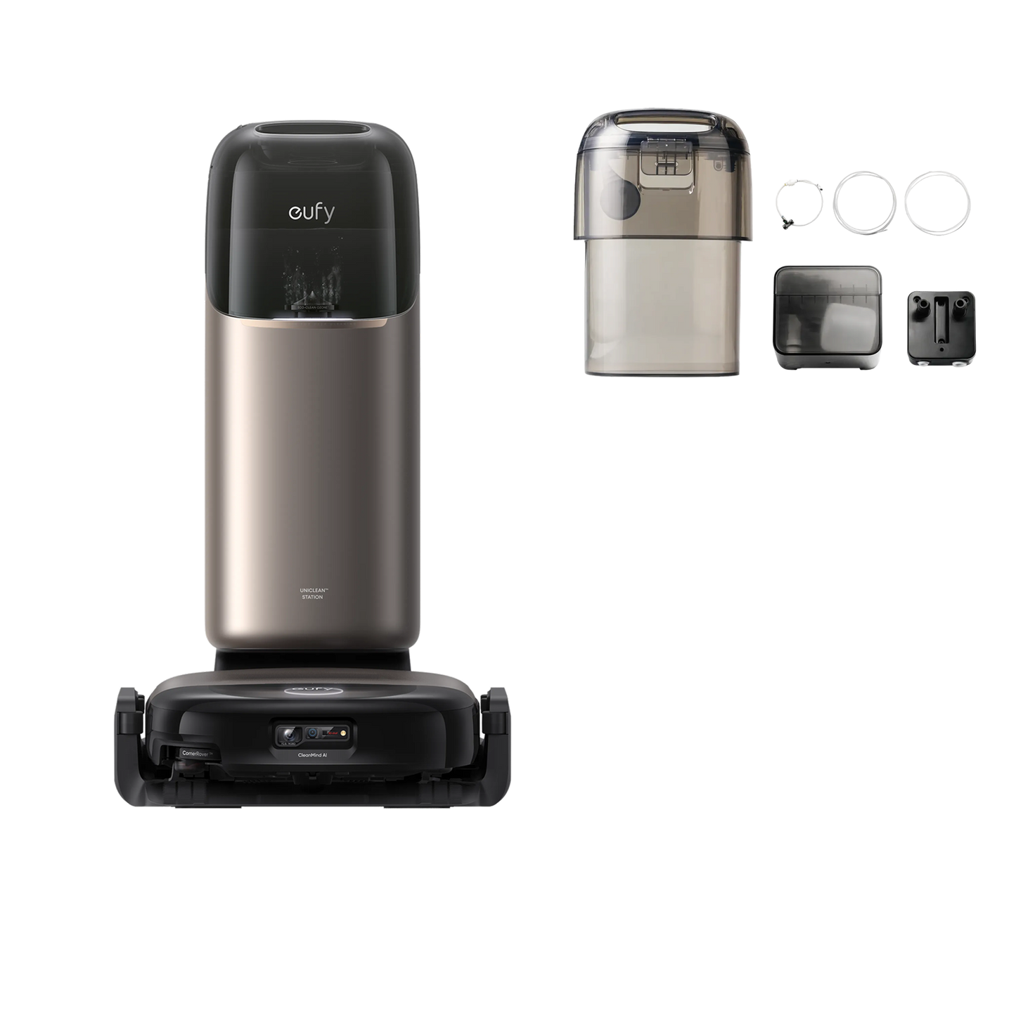 eufy HydroJet S2 robot aspirapolvere e lavipavimenti+Sistema di Riempimento e Scarico Automatico S2