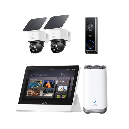 SoloCam S340 (Confezione da 2 telecamere)+ HomeBase S380+Smart Display+Videocitofono E340
